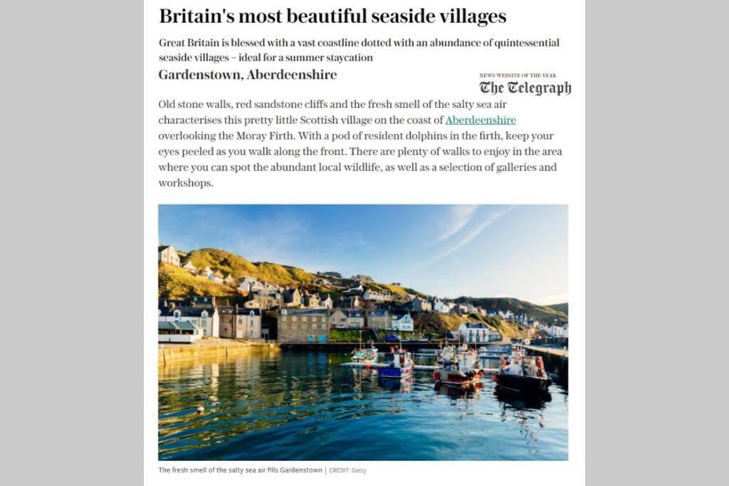 Bellevue Holiday Cottage Gardenstown 외부 사진